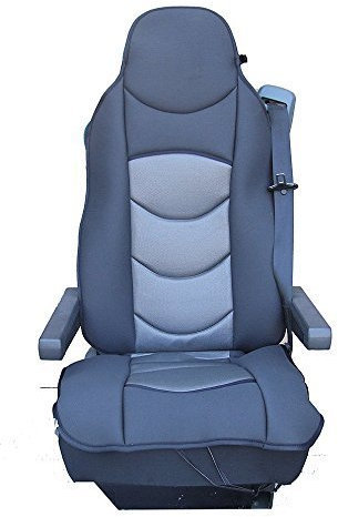 1 x Universal-Sitzbezug, grau, hochwertig, gepolstert, für LKW, LKW