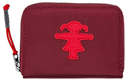 AMPELMANN Schatzmeisterin Geldbörse Portemonnaie rot Canvas-Stil