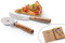 SNEG Pizza-Schneide-Set mit Gravur (Pizzamesser + Pizzaschneider) inkl. Geschenkbox