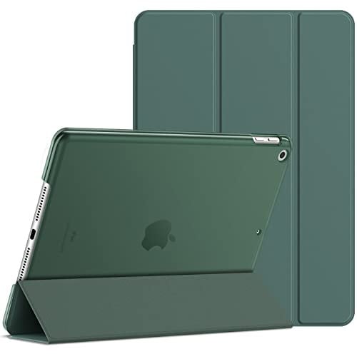 JETech Hülle für iPad 9 8 7 (10,2 Zoll, Modell 2021 2020 2019, 9. 8. 7. Generation), Auto Schlafen Wachen (Neblig Grün)