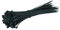 Small Black Cable Ties, 100mm x 2.5mm, Pack of 100, 4 Premium Nylon Zip Ties, Plastic Tie Wraps- Self Locking, Small Nylon Zip Ties, Secure Self-Locking Mechanism, for Home, Garden, Office and DIY
