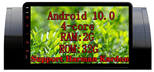 XISEDO Android Autoradio In-Dash 9 Zoll Car Radio 4-Core RAM 2G ROM 32G Autonavigation Car Radio für BMW 3 Series 5Series E39 e53 x5 E90 E46 (8'E39 Unterstützen Sie Harman Kardon)
