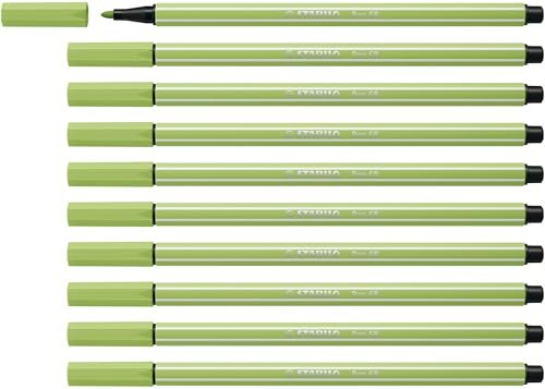 Stabilo Pen 68 - Pennarello Premium - Confezione da 10 - Pistacchio