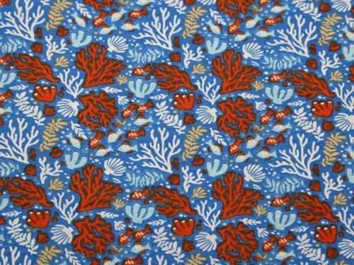 Jersey-Strickstoff, PUL-beschichtet, Blau, Meterware