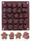 1 lot de moules à chocolat en silicone en forme de sapin de Noël, de Père Noël, moules à gelée, moules à gâteaux pour décoration de gâteaux, décorations de Noël, décorations en chocolat (25 cavités)