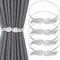 Vorhang Raffhalter, Raffhalter für Vorhänge, Kreative Vorhang Clips Schnallen Vorhangbinde Flügel, Elastisches Seil Gardinenhalter, Gardinen Raffhalter, für Heim, Outdoor Vorhang Dekoration 4 Stücke