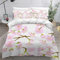 ZLKEJI Bettwäsche 135x200 cm Kinder Jungen Mädchen Bettwäsche Set Blumen japanische Kirschblüten Bettbezug Set mit 2 Kissenbezüge 80 x80 cm Bettwäsche Set 4 Teilig Flauschig Bettwäsche