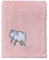 CREVENT 75x 100 cm große, leichte, gemütliche Plüschdecke für Kinderwagen, Babybett, Geburtstag, rosa Schaf