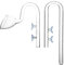 JARDLI Glas Lily Pipe Inflow Outflow Set 20mm für 19/25mm Schlauch
