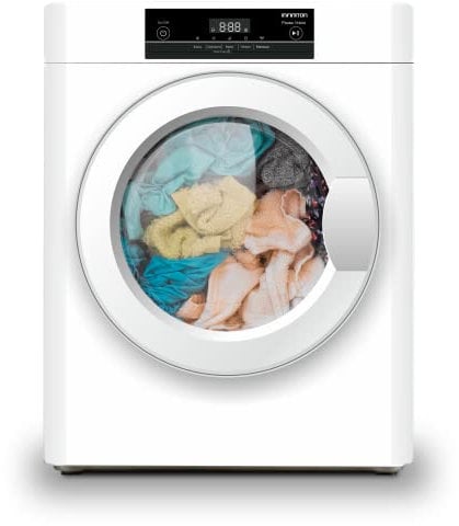 INFINITON | Secadora SD-A3B | Mini Secadora Evacuación | Carga Frontal | Air Venter | Sensores LED | Bloqueo Infantil | Clase Energética C | Capacidad 3 Kg | Color Blanco