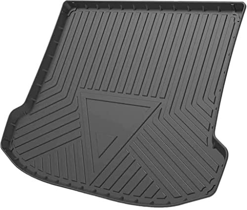 HOWENG Alfombrillas Goma Maletero Coche,para Au-di Q3 2019-2021 Personalizadas Antideslizantes Impermeables Cubierta Asiento Trasero Alfombrilla Bandeja Maletero Accesorios Interiores