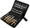 46PCS Küche Carving Meißel Chef Werkzeuge Obst Gemüse Lebensmittel Peeling Set Küche Meißel Garnieren Werkzeuge mit Tragen Tasche