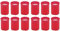 Langlebige Rot Votivkerzen für Rituale 6.5x6cm, Stumpenkerzen Dekorativ Geruchsneutral - 24 Stunden Verbrennung