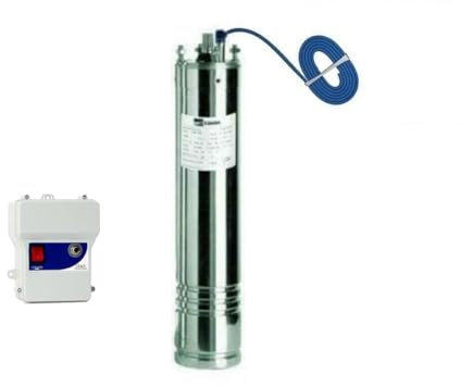 MOTORE SOMMERSO PER POMPA SOMMERSA POZZO 4 MOTORI V220 V230 MONOFASE EBARA HP1-3 (1 HP V230+BOX CONDENSATORE)
