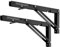 Klappkonsole Schwerlast 300 mm, LSK Klappwinkel 90 Grad Schwarz 2 PCS Metall Klappregalhalterungen 30,5 cm Klappscharnier für Klapptisch Wandmontage Wandtisch Klappbar Wandregal Tragkraft 100KG