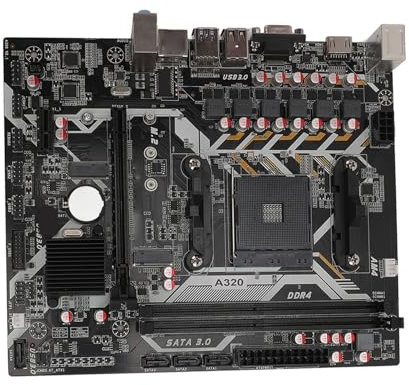 ATX Computer Motherboard for AM4 All Series CPU, M.2 WiFi Interface, Dual DDR4 Memory PCI - E 16X Gen 3.0 Slot NVME,VGA, Expansion Slot