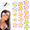 FUIPVGI 16 Pièces Pinces à Cheveux Fleur, Plumeria Fleur Clip À Cheveux, Bohème Pinces à Cheveux Fleur, Artificielle Mousse Fleurs, Hawaii Barrette Pince à Cheveux, Pour Filles Femmes Fête De Mariage