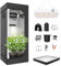 TOPRON Growzelt Komplettset Anbau Set mit 200W LED Vollspektrum Grow Lampe Dimmbar, 50x50x120cm GrowZelt Kit Komplettes Hydroponics Grow Tent Complete Set(50x50x120cm)