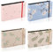 IXTIX 4 STK Fotoalbum Einsteckalbum 10x15CM, Fotobuch Leinen Cover mit Jedes Buch enthält 100 Fotos, Mini Fotoalbum Insgesamt 400 Fotos zum Aufbewahrung von Kunstwerken oder Postkarten