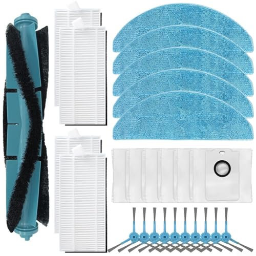 wenyouya Accesorios de piezas de repuesto para aspiradora Conga 7490 8290 Immortal Robot - Cepillo principal, cepillos laterales, filtros, bolsas de polvo, paños de fregona Juego de piezas de repuesto
