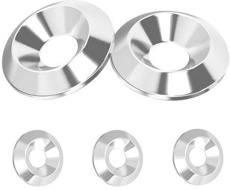 Ctyjia 5 Pezzi Svasato Rondella, Rondella in Acciaio Inox, Rondelle Bullone Testa Svasata, M10 x 30mm Rondelle Decorative, per Viti Svasate