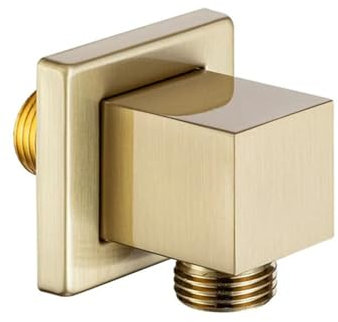 Arco di collegamento a parete per doccetta, G1/2, tubo angolare per doccia, doccetta per casa e hotel, quadrato (oro)