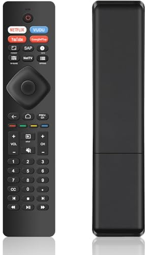 Universal Remote Replacement for Philips Smart TV All 4K Ultra LED LCD HDTV 3D UHD TVs, with Shortcut Hotkeys - No Setup Required