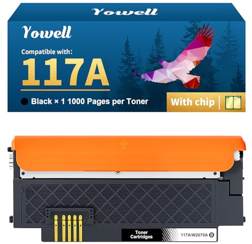 Yowell 117A Toner Schwarz Kompatibel für HP 117A W2070A | Kompatibel für Toner HP Color Laser MFP 178nwg für Color Laser MFP 179fwg 179fnw 178nw 150nw 150w 178 179 W2070A - 1 Black