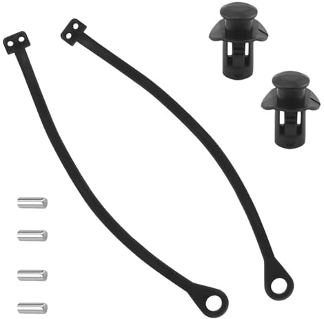 2 Stück Tankdeckel Halteband mit 2 Stück Clips und 4 Stück Stifte, Tankdeckel, Klassisches Design Tankdeckel Zubehör, Auto Zubehör Breite Kompatibilität für Alle Modelle geeignet