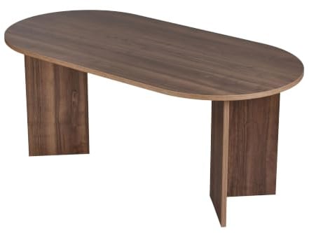 Moderner Esstisch in Walnuss, 180 x 90 x 75 cm | 100% melaminbeschichtete Spanplatte, 25 mm dick | stilvolles skandinavisches Design, langlebig, 70 kg Tragkraft | perfekt für zeitgemäße Essbereiche