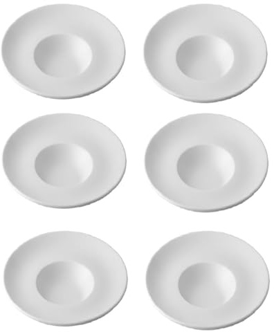 Set di 6 Piatti da Risotto con Fondo a cappello di prete Ø27  Porcellana Raffinata Vista Ale-gre per Hotel Ristoranti Sala Ricevimenti uso domestico Eleganza & Qualità Professionale Catering & Eventi