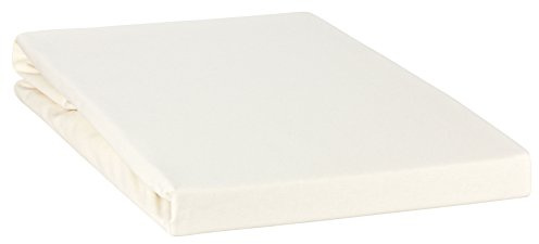 Moon Spannbetttuch Line Green auch für`s Wasserbett 90x200-100x220-natur
