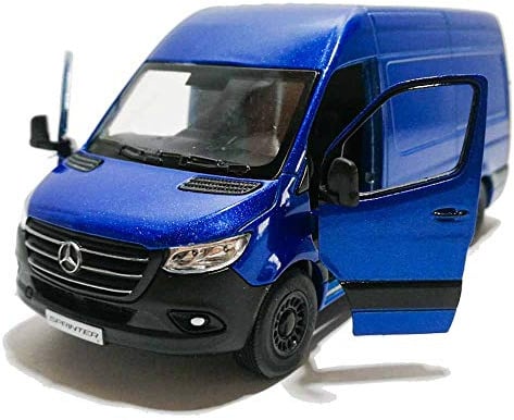 Kinsmart 1:48 Druckguss 2020 Mercedes-Benz Sprinter Van Blau Auto Modell mit Box Sammelspielzeug