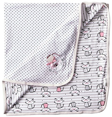 Disney Baby Mädchen Neugeborene G Kitty Decke, Grau, Einheitsgröße, Grau, Einheitsgröße