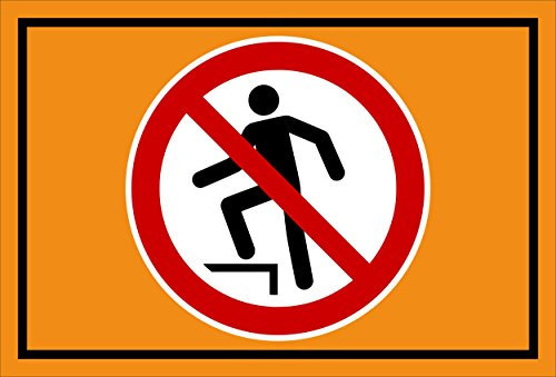 Melis-Folienwerkstatt Schild - Aufsteigen verboten - 30x20cm - 3mm Hartschaum – S00355-038-E 20 VAR