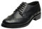 rismart Mujer Brogue Dedo del Pie Puntiagudo Puntas De ala Oxfords Zapatos De Cordones SN02372(Negro,EU39)