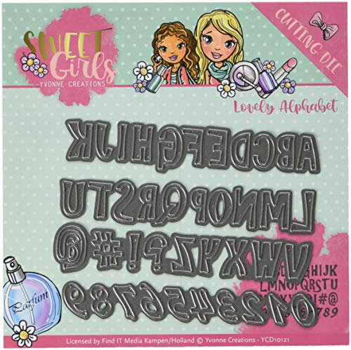 Find It Trading Yvonne Creations Sweet Girls Die-Lovely Alphabet