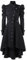 Beebeauty Abito da donna retrò gotico, Lungo cappotto Giacca a vento Era Vitoria (XX-Large, nero)