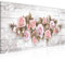 Runa Art Tableau Decoration Murale Roses Fleurs 1 Partie Moderne Toile non tissée Salon Salle Bois Vintage Beige 022312b