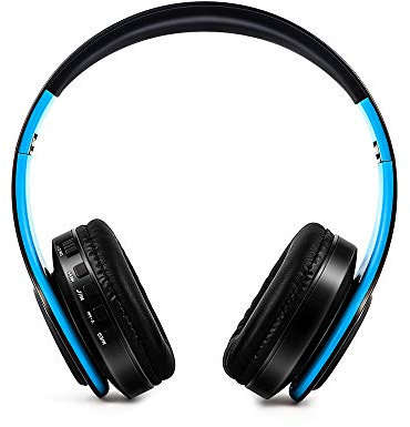 KuanDar Ele Casque Gaming，Microphone à Réduction du Bruit， Microphone - Écouteurs Audio Haute Qualité + Fortes Basses - Micro Casque Gaming Anti Bruit pour PC Portable, Blue