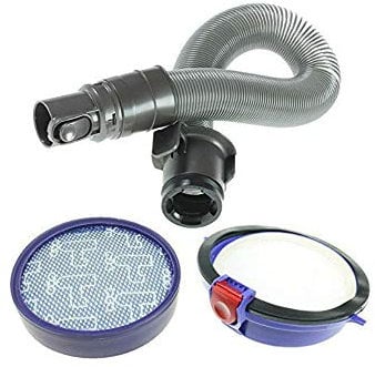 FIND A SPARE Stretch Hose 4m, Pre & Post HEPA Motor Filter Kit for Dyson DC25 DC25i Vacuum Cleaners