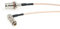 HangTon Mini BNC to Full-size BNC Video Signal SDI Adapter Cable for Blackmagic Camera Video Assist Monitor (15cm, Right Angle DIN 1.0/2.3 to Female BNC RG179)