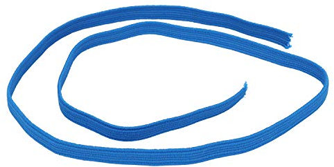 Trimming Shop 5 mm (1/5 Zoll) flaches Gummiband – Verstellbare, elastische Schnur für DIY Nähen, Kunst & Handwerk Projekte, Reparatur Kleidung, Perückenherstellung, Blau, 25 Meter
