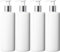 Mrs Hinch Customisable DIY Refillable Bathroom Hand Lotion Pump - 500ml White PET Plastic Bottle with Silver/White Lotion Pump (4)