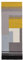 URBANARA Indari Fussmatte Grau/Eisblau/Leuchtendes Senfgelb 60x90 cm – 100% PET In- und Outdoor-Teppich