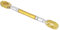 Moto Balance Bar Universale 22mm In Lega di Alluminio Barra Trasversale Regolabile Manubrio Moto Rinforza Leva Accessori (Nero)(oro)