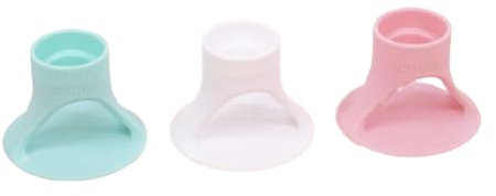 Craftelier - Set of Glue, Glue and Adhesive Tube Holders | Approx. Diameter: 6.1 cm Base, 2.9 cm Top Nozzle and 1.5 cm Bottom Nozzle - Colour: Turquoise, White and Pink