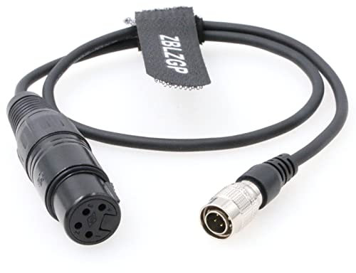 ZBLZGP 4-Pin XLR Female to Hirose 4-Pin Male 12V DC Out Power Cable for Sony Panasonic Camera LCD TVlogic Monitor