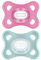 MAM Comfort Pacifiers, Newborn Pacifiers (2 Pack) 3-12 Months, Best Pacifier for Breastfed Babies, Girl Silicone