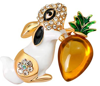 Yowablo Osterhase Brosche Aleaci髇 Tropfen 謑 Damen Corsage Damen Anzug Jacke Brosche Schmuck 1St Rosen Broschen
